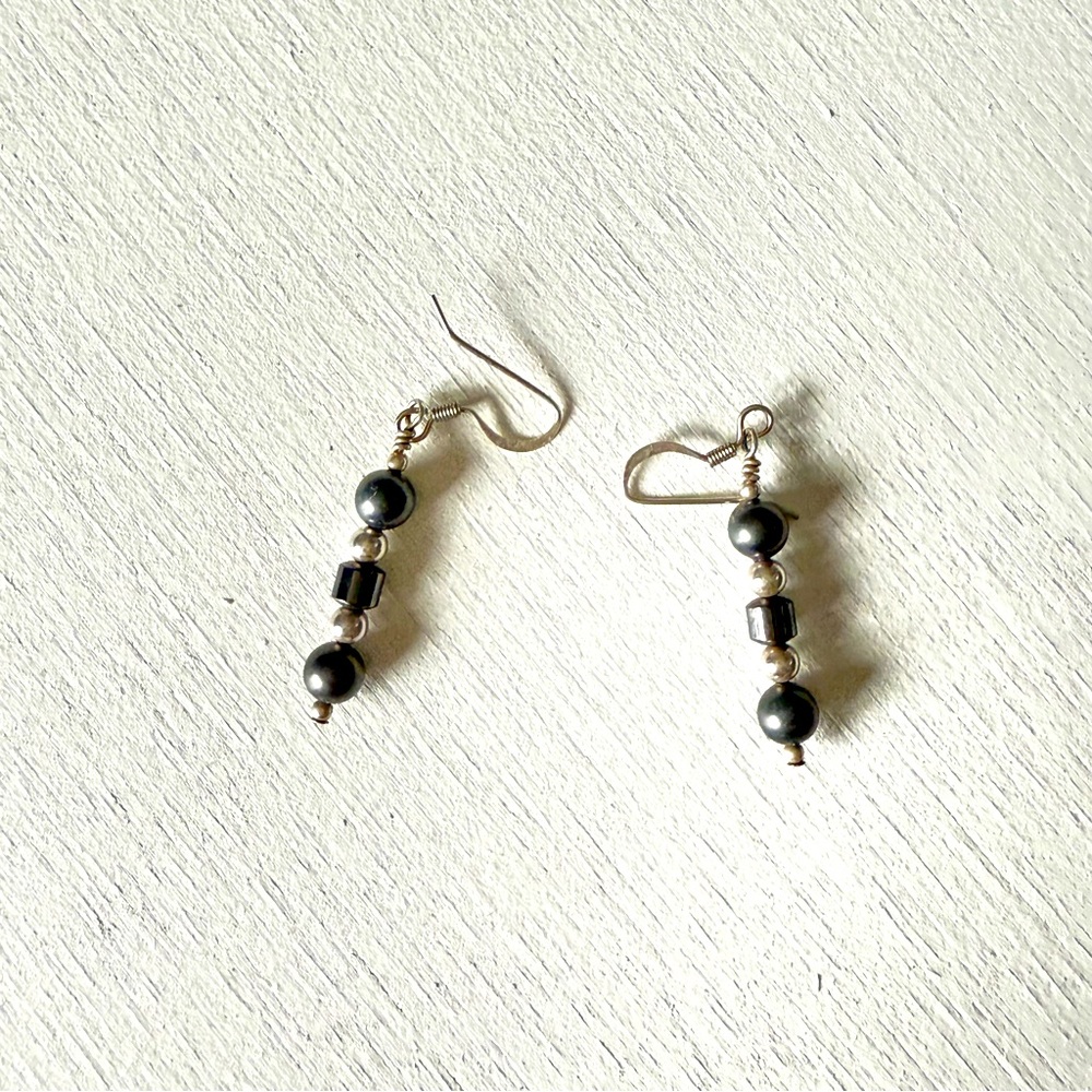 Vintage Dangly Geometric Shape Earrings